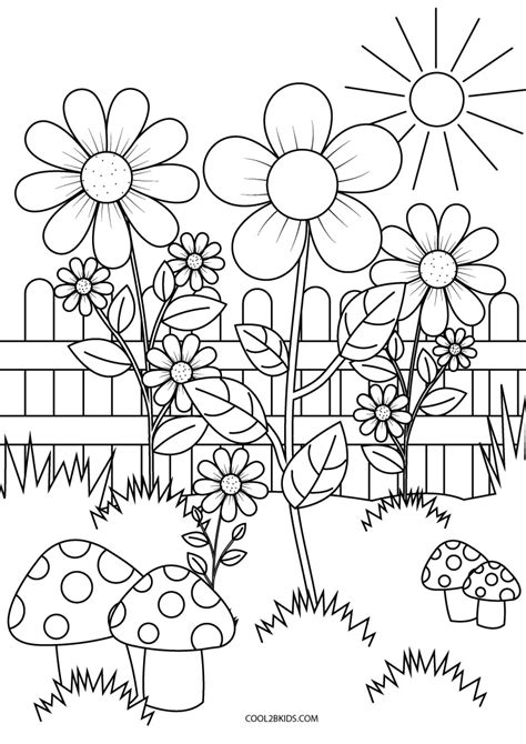 Printable Garden Coloring Pages